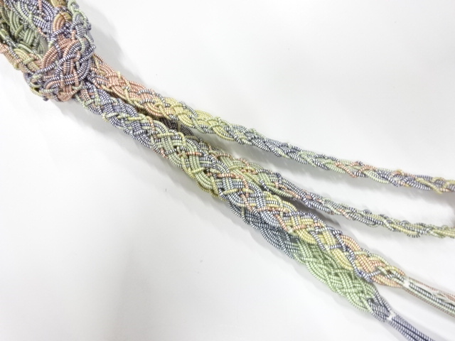 正絹　夏手組帯締め